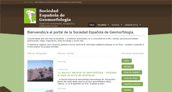 Desktop Screenshot of geomorfologia.es