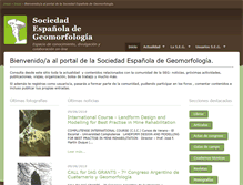 Tablet Screenshot of geomorfologia.es